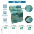 thumbnail image 7 of Table Runners 60 Inches Long Dress Scarves, Aqua Gray Shell Coral Farmhouse Kitchen/Dining Table Runner, Small Coffee Tablerunners, Coastal Summer Beach Nautical Ocean 13x60 Inch, 7 of 7