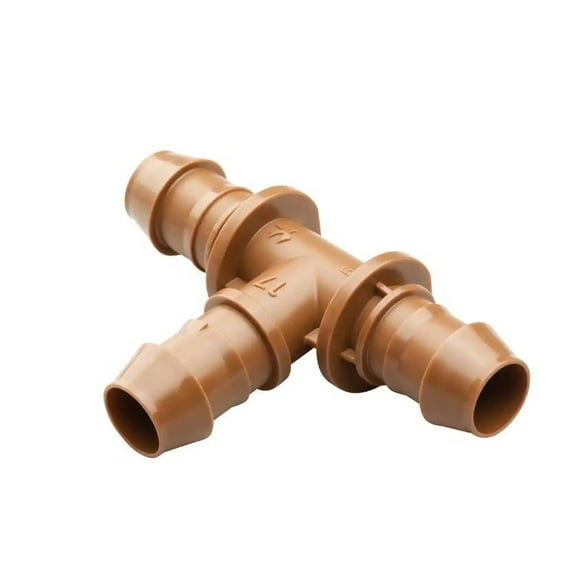Rain Bird 1/2 in. Barbed Tee Fitting Drip 20-Pack, Brown