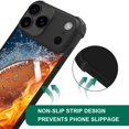 thumbnail image 5 of Daizag Funda Para Iphone 17 Pro [Compatible Con Magsafe] Esquinas Air-Guard A Prueba De Golpes Funda Suave Para Teléfono Para Niños Y Hombres Regalo Ice Fire Fútbol Americano, 5 of 5
