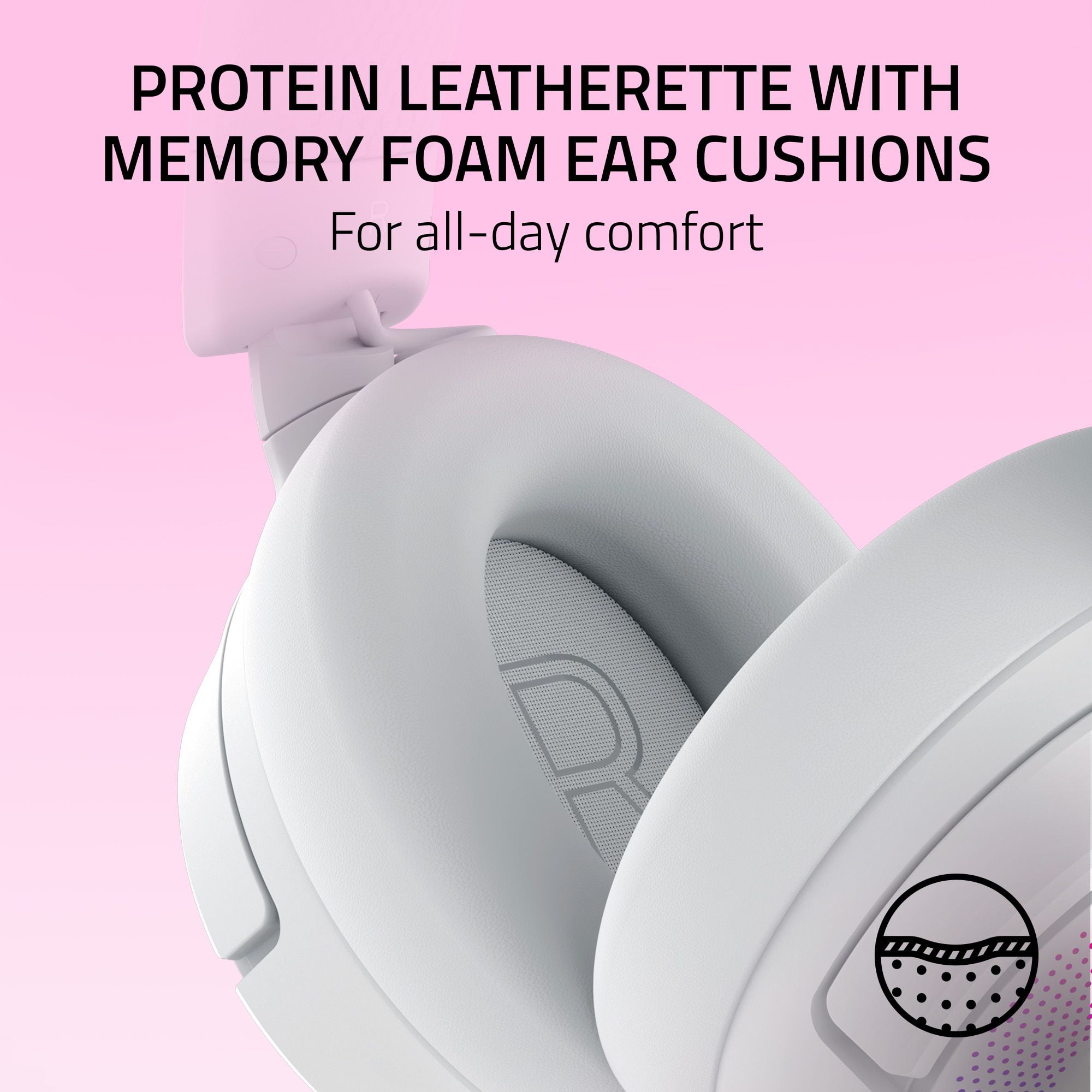 Razer Kraken Kitty V3 Pro Wireless RGB Kitty Headset for Gaming and Streaming, White
