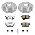 thumbnail image 3 of PowerStop Rear Z26 Street Warrior Carbon-Fiber Ceramic Brake Pad and Drilled and Slotted Rotor Kit Fits: ACURA HONDA Select Models K5399-26, 3 of 9