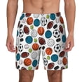 thumbnail image 2 of Picia Color Balls pattern Mens Swim Trunks with Compression Liner Stretch Beach Shorts Quick Dry with Zipper Pockets No-Chafing Board Shorts-XX-Large, 2 of 9