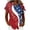04#Wine, variant on Women's Patriotic V-Neck Button Down Blouse Vintage Distressed Star and Stripe Print Top Long Sleeve Independence Day Shirts