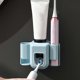 thumbnail image 5 of Ounissouiy Soporte para cepillo de dientes dispensador de de dientes ranura clasificada fácil instalación exprimidor de de dientes apartamento Juegos de accesorios de baño Rosa, 5 of 6