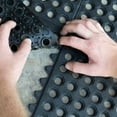 thumbnail image 4 of Black 3 x 3 ft Interlocking Rubber Mats - 4 Pack, 4 of 5