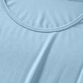 thumbnail image 4 of Tnhcen Women's Summer Long V-Neck Solid Color Modal Blend Sleepwear Dress | Nylon Spandex | M-4XL Mid-Thigh Loungewear, 4 of 8