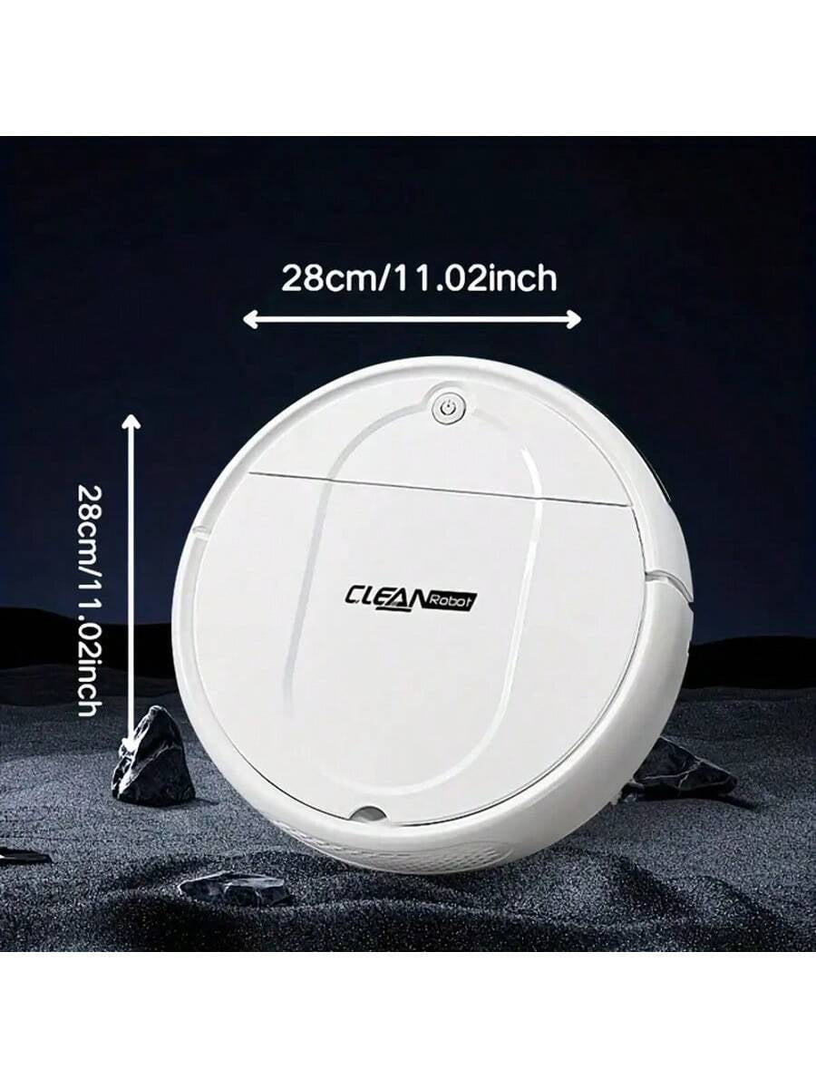 Robot Vacuum Cleaner with 1500Pa Strong Suction, 3-in-1 Robotic Vacuum for Hard Floors and Pet Hair, 150 min Runtime, Automatic Sweeper for Home Office Cleaning