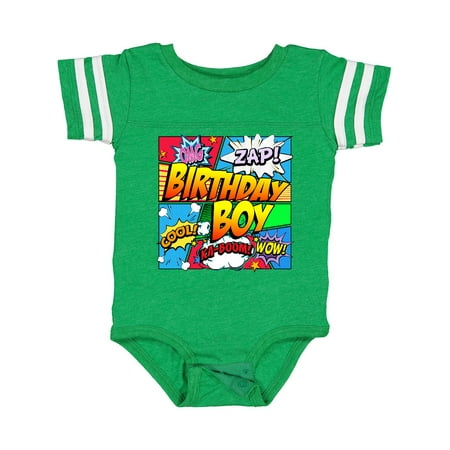 

Inktastic Birthday Boy Comic Book Gift Baby Boy Bodysuit