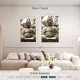 thumbnail image 4 of Elephant Stock Japanese Buddha Statue I Wall Art - Vertical Multi Panel Canvas - Living Room Wall Decor - Religion And Spirituality Multi Panel - Brown And White Decor By Urban Epiphany - 32" x 50", 4 of 8