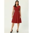 thumbnail image 2 of DARING DIVA Sleeveless Summer A-Line Casual Dress M Red, 2 of 6