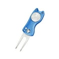 thumbnail image 4 of Baohd Golf Pitch Divot Repair Switchblade Ball Marker Groove Cleaner Blue, 4 of 9