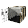 thumbnail image 3 of Vintage Botany Dog Crate Cover, Close up Detailed Scene of Cocoa Beans, Easy to Use Pet Kennel Cover Small Dogs Puppies Kittens, 7 Sizes, Amber Charcoal Grey, by Ambesonne, 3 of 6