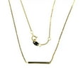 thumbnail image 2 of 18K Yellow Gold Bar Necklace 16 inch, 2 of 3