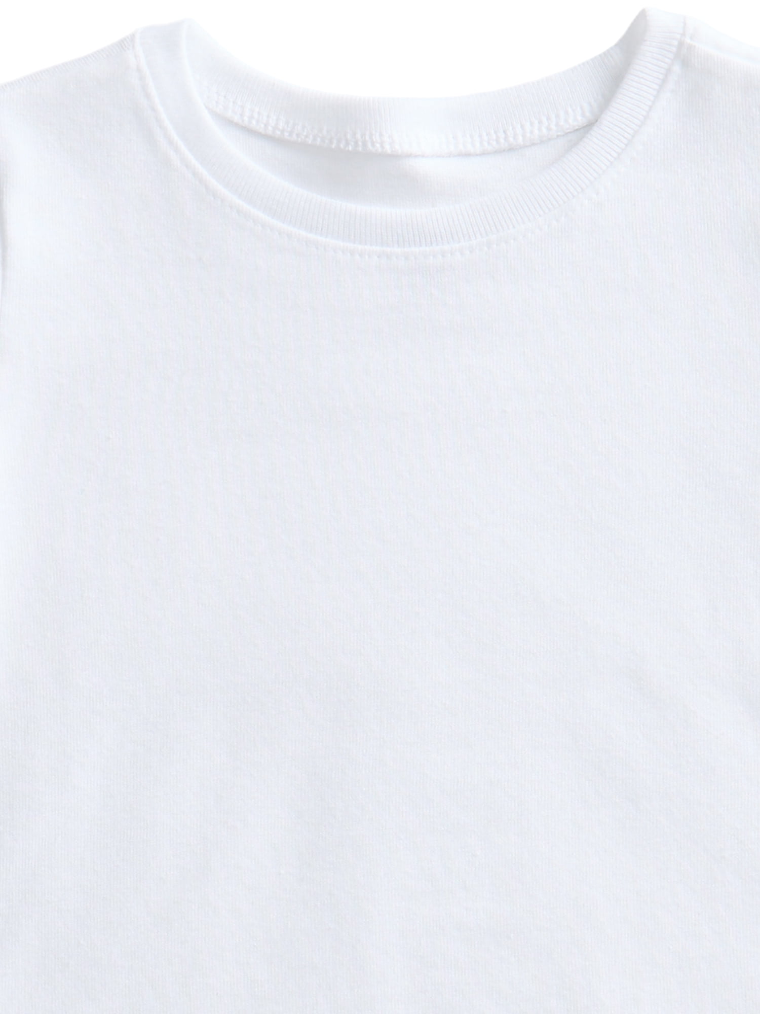 Wonder Nation Baby Girls Short Sleeve Tees, 3-Pack, Sizes 0-24 Months
