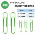 thumbnail image 4 of HAOAN Vinyl Coated Paper Clips  Assorted Size  400 Piece Pack, 4 of 6