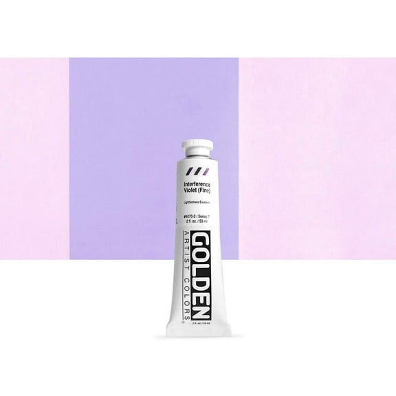 Golden Heavy Body Acrylic Paint, 2 Ounce, Interference Violet Fine