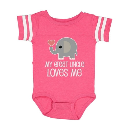 

Inktastic My Great Uncle Loves Me Gift Baby Boy or Baby Girl Bodysuit