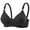 Black, variant on Women's No Underwire Bra Soft Support and Lift Push Up Bras Comfortable Wireless Non-Padded Full Coverage Everyday T Shirt Bra