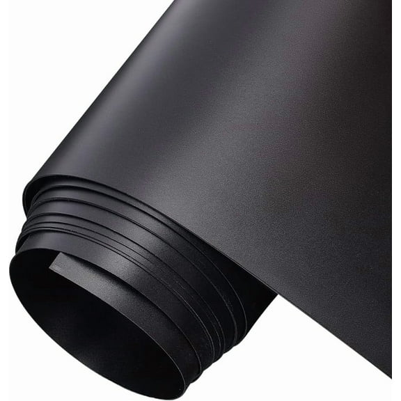 72.1x11.8 inch Black PVC Vinyl Roll Dual Matte Side Vinyl Sheeting