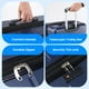thumbnail image 4 of Bolso de mano rígido Luggage Simple Deluxe de 24 pulgadas, azul con TSA, 4 of 7