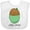 AA-White, variant on Inktastic Little Spud Green Boys or Girls Baby Bib
