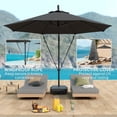 thumbnail image 4 of Parasol Déporté de 10 Pi pour Patio avec Base à Roulettes Remplissable, Protection UV UPF 50+, Rotation et Inclinaison à 360°, Comprend une Housse et des Sangles Coupe-Vent, Parasol Décentré Gris Foncé pour Jardin et Terrasse, 4 of 7