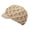 Khaki, variant on Women Elegant Cable Knitted Cabbie Skull Cap Winter Beanie Hat with Visor