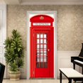 thumbnail image 3 of StyleC 77x200cm Etiqueta de Puerta 3D Bodega Foto Mural Trompe l'oeil Calcomanías de Pared PVC Papel Pintado Impermeable para Dormitorio Baño Cocina Decoración Pegatinas de Puerta, 3 of 5