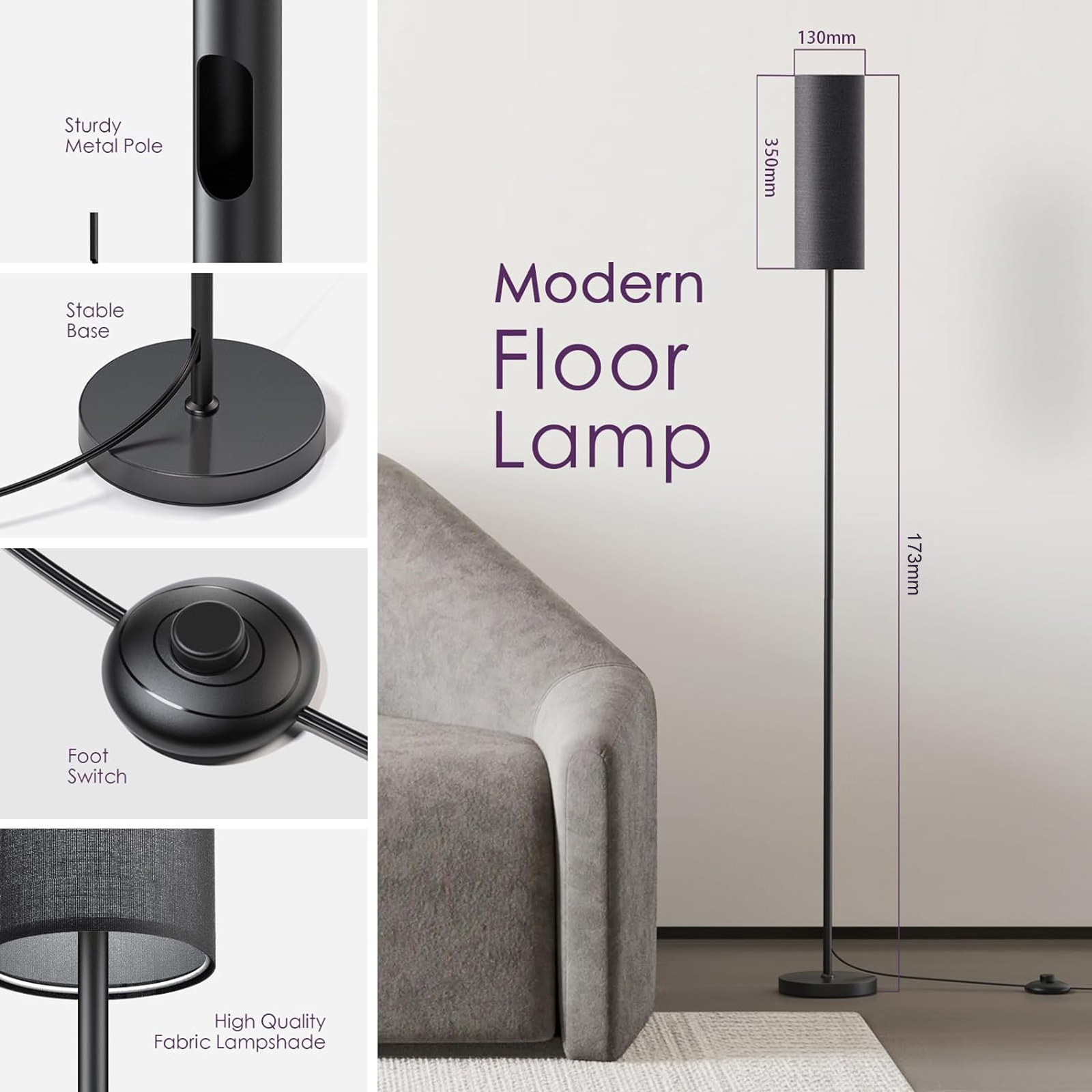 Neoglint Modern RGB Floor Lamp with App & Remote Control photo 8