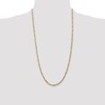 thumbnail image 3 of Diamond2Deal 14K Yellow Gold 3mm Flat Figaro Chain Necklace for Women 28", 3 of 6