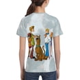 thumbnail image 5 of Scooby Doo Teen T-Shirt Crewneck Short Sleeve Double-Sided Print Summer Tee Shirts Top For Youth Boys Girls Children Large, 5 of 7