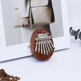 thumbnail image 3 of Mini pianos de pulgar con 8 teclas, Piano de dedo, portátil, colgante, oso ovalado, juguetes musicales, 3 of 4