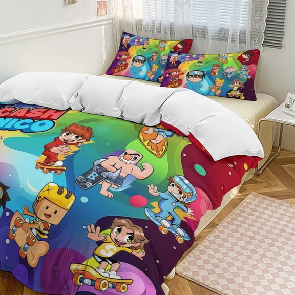 Cash And Nico Comfortable 3-Piece Bedding Set Pillow Case Bed Duvet Cover Pillowcases