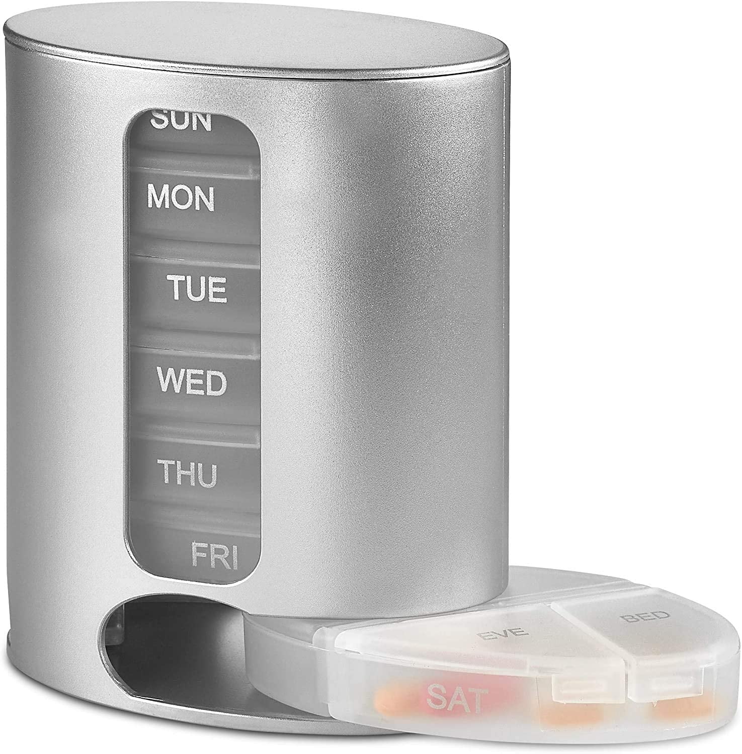 Stackable Daily Pill Organizer Premium Weekly Medication Reminder