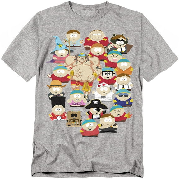 South Park T-Shirt Many Faces of Cartman Unisex Graphic Tee For Men & Women