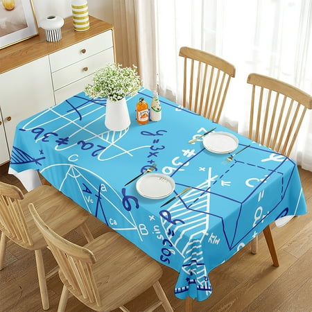 

Mathematical Formula Rectangle Tablecloth Math Equation Solving Rectangle Tablecloth rations for Home Kitchen Dining Room