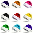 thumbnail image 2 of Janrevotw 1pcs Christmas Hat Christmas Decorations Thickened Flap Colorful Christmas Hat Adult Models Party Dress Up Short Plush Hat, 2 of 7