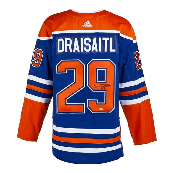 Leon Draisaitl Chandail de Hockey Authentique d'Edmonton Signé