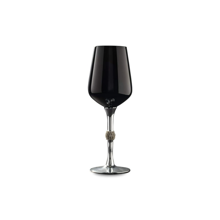 Set of 4 Black-Cased Stem Wine Glasses, Created for Macy's