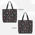 thumbnail image 3 of Naloa Forest Flora and Insects Tote Bag for Women, Foldable Tote Bag With Zipper, Large Shoulder Bag, Top Handle Handbag for Travel, Work, Shopping, 3 of 9
