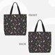 thumbnail image 2 of Balery Forest Flora and Insects Bolsa de Mano para Mujeres con Cremallera, Bolsa de Gimnasio con Compartimentos, Bolsa para Laptop, Bolsa para Trabajo, 2 of 7