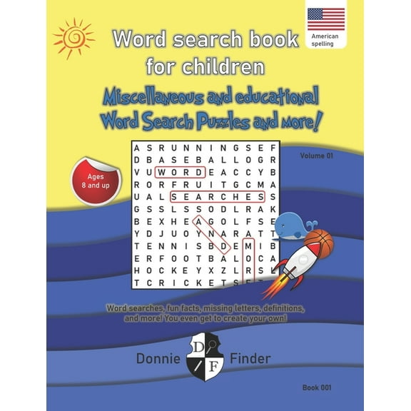Word search book for children: Miscellaneous and educational word search puzzles and more (Paperback)