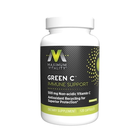 Green C™ Immune Support 500mg Non-Acidic Vitamin C with NAC and ALA, Maximum Vitality®