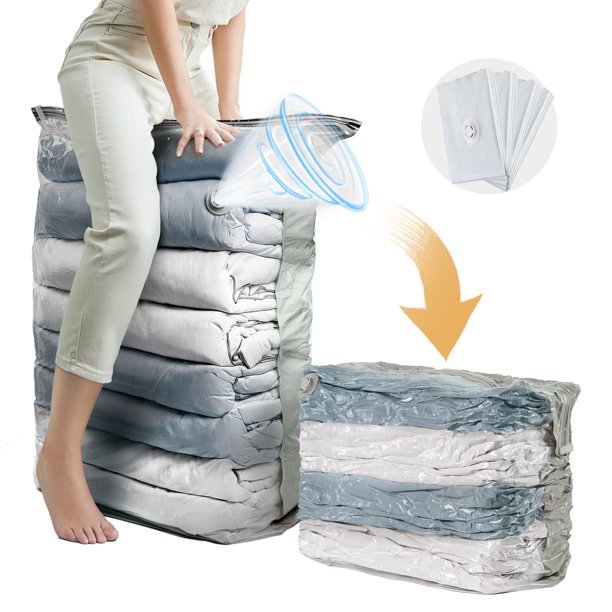 Bolsas de almacenamiento al vacío TAILI Jumbo Cube, paquete de 4 unidades para ropa