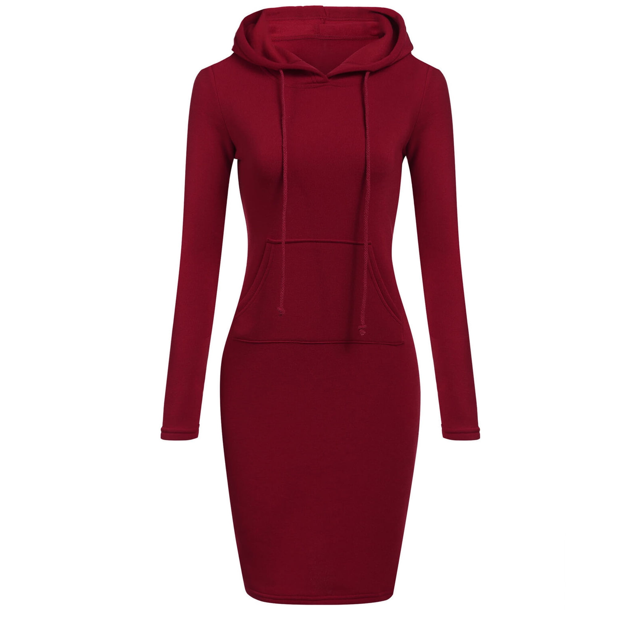 bodycon dress with hoodie