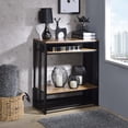 thumbnail image 4 of ACME Winam Rectangular Sofa Table in Antique Oak and Black, 4 of 5