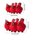 2024 (Three little bird ornaments small size, styrofoam packaging