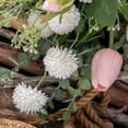thumbnail image 6 of Artificial Fake Flowers Plants Silk Flower Arrangements Wedding Bouquets Decorations Plastic Floral Table Centerpieces for Home Kitchen Garden Party Décor (Pink), 6 of 14