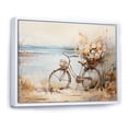 thumbnail image 2 of Designart "Bicycle Calm Pedaling III" Transportation Floater Framed Wall Art Living Room, 2 of 7