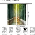 thumbnail image 2 of Bamboo Curtain,Tropical Nature Bridge Print Blackout Curtains,Green Natural Forest Landscape Thermal Insulated Rod Pocket Window Drapes for Bedroom Living Room Kitchen Home Decor.55x63 Inch, 2 of 6